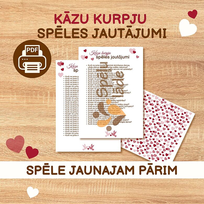 "Kāzu kurpju spēles" jautājumi