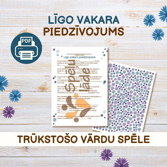 SPĒLE "LĪGO VAKARA PIEDZĪVOJUMS"