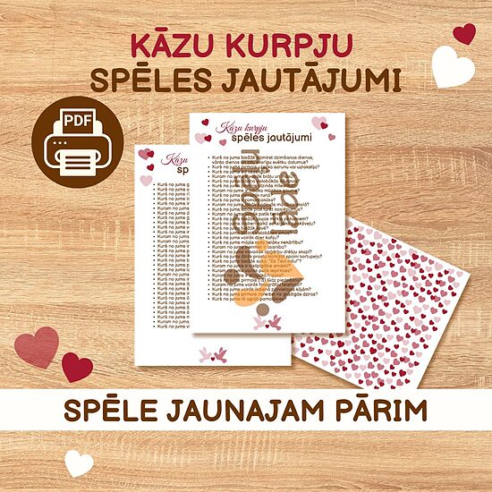 "Kāzu kurpju spēles" jautājumi