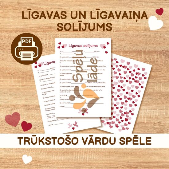 SPĒLE "LĪGAVAS UN LĪGAVAIŅA SOLĪJUMS"