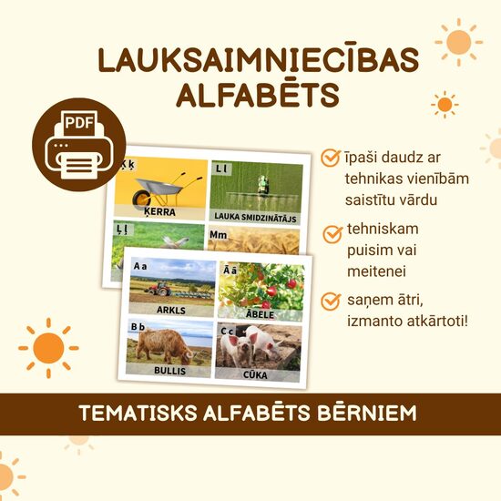 LAUKSAIMNIECĪBAS ALFABĒTS