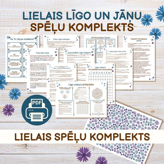 LIELAIS LĪGO UN JĀŅU SPĒĻU KOMPLEKTS