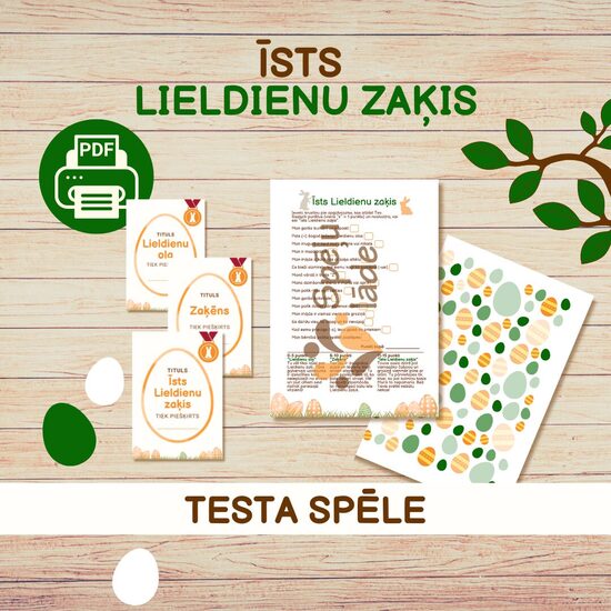 SPĒLE "ĪSTS LIELDIENU ZAĶIS"
