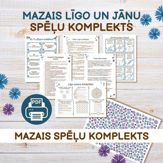 MAZAIS LĪGO UN JĀŅU SPĒĻU KOMPLEKTS