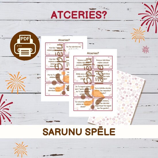 SPĒLE "ATCERIES?"