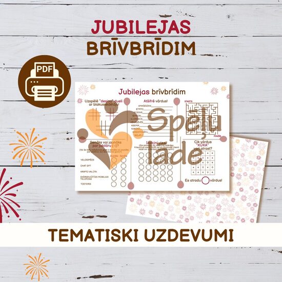 UZDEVUMI "JUBILEJAS BRĪVBRĪDIM"