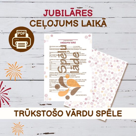 SPĒLE "JUBILĀRES CEĻOJUMS LAIKĀ"